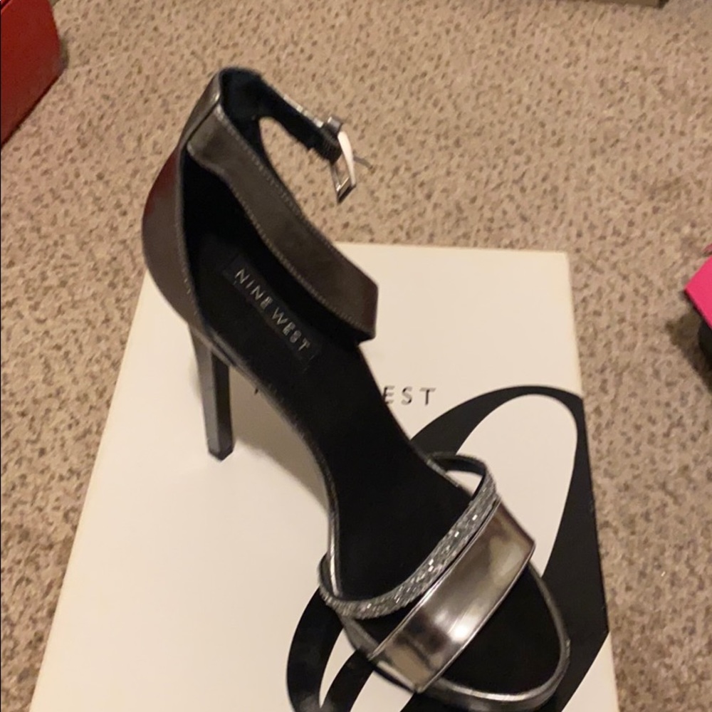 Silver Nine West sandal